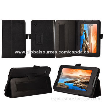 PU Leather Back Standing Book Tablet PC Case for Lenovo Tab A7-30 A3300, OEM and ODM Orders Welcome